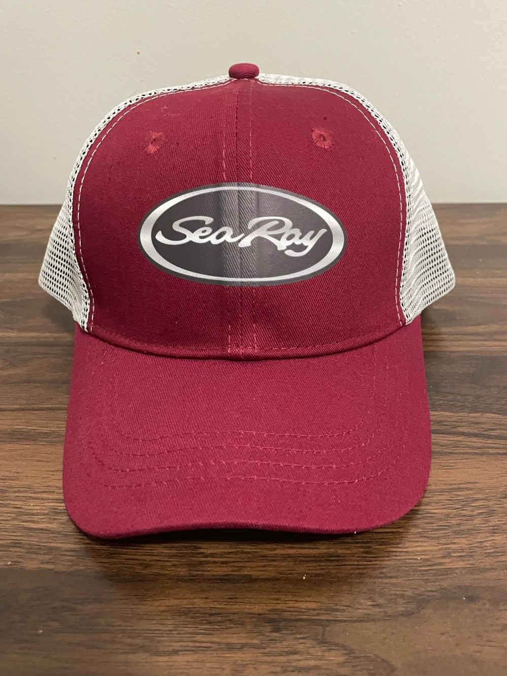 Red & White Sea Ray Adjustable Snap Closure Hat